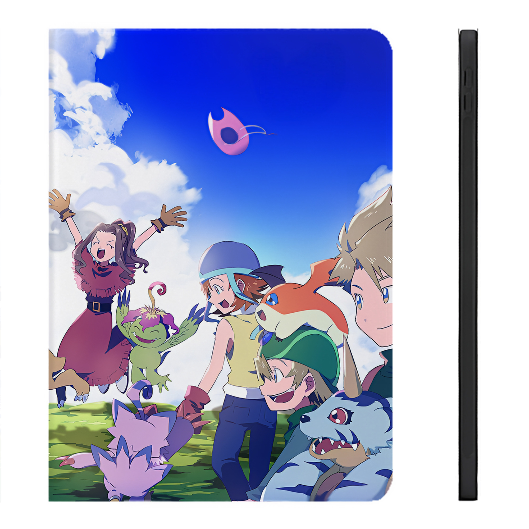 （画像用） Digimon デジタルモンスター/デジモン IPadケース ペンホルダー付き ブックスタイルデザイン
